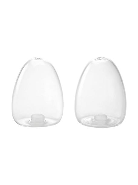 Zout- en peperstrooier Shally, set van 2, Transparant, Ø 6 x H 8 cm
