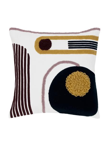 Housse de coussin 45x45 Wassily, 100 % coton bio, certifié BCI, Multicolore, larg. 45 x long. 45 cm