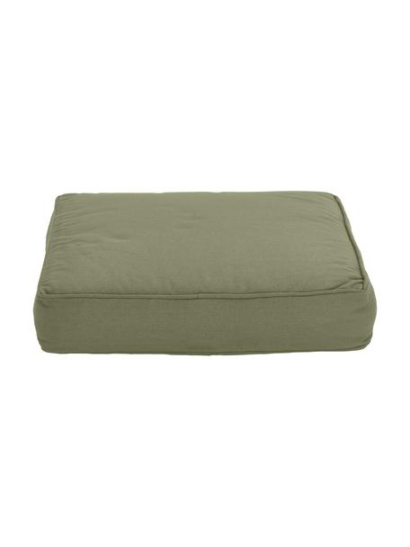 Hohes Sitzkissen Zoey, 2 Stück, Bezug: 100% Baumwolle, Olivgrün, B 40 x L 40 cm