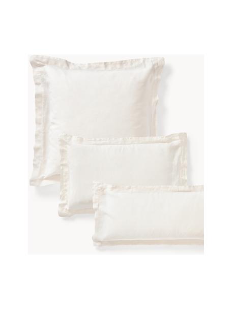 Federa in raso 48x74cm comoda federa per cuscino bianca solida per fodere  per cuscini singoli da letto - AliExpress