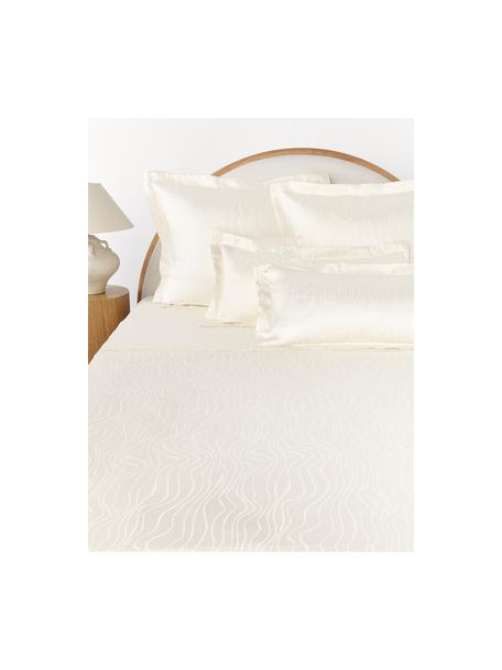 Ľanová posteľná plachta Malia, Lomená biela, Š 270 x D 280 cm