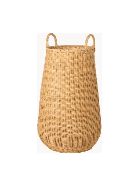 Handgefertigter Aufbewahrungskorb Laundry aus Rattan, Rattan, Hellbraun, Ø 42 x H 80 cm