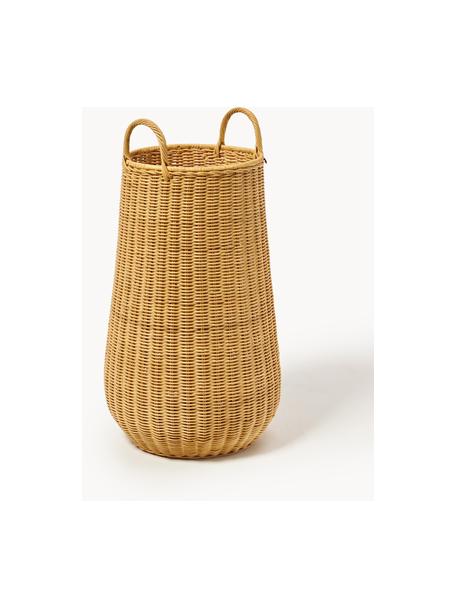 Handgefertigter Aufbewahrungskorb Laundry aus Rattan, Rattan, Hellbraun, Ø 42 x H 80 cm