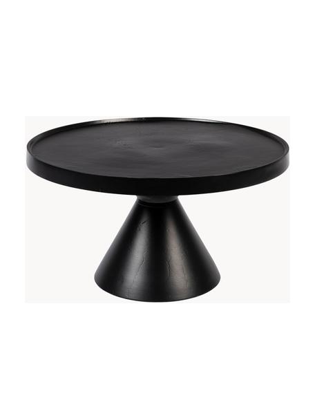 Table basse ronde métal Floss, Aluminium, revêtement par poudre, Noir, Ø 60 cm