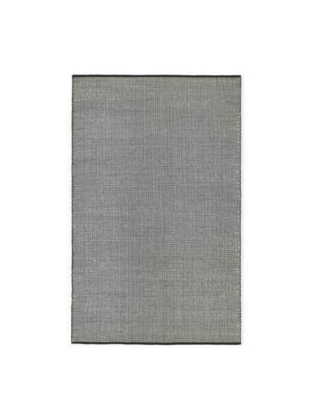 Tapis en laine tissé main Amaro, Noir, blanc crème, larg. 200 x long. 300 cm (taille L)