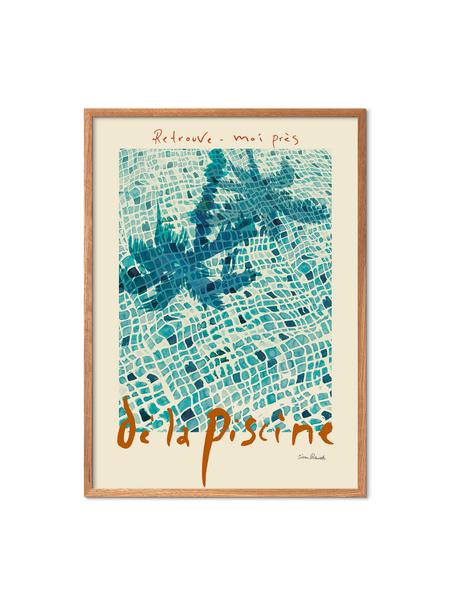 Poster La Piscine, Papier

Ce produit est fabriqué à partir de bois certifié FSC® issu d'une exploitation durable, Vert turquoise, beige clair, larg. 50 x haut. 70 cm