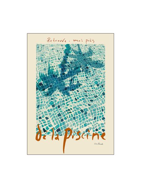 Poster La Piscine, Papier

Ce produit est fabriqué à partir de bois certifié FSC® issu d'une exploitation durable, Vert turquoise, beige clair, larg. 50 x haut. 70 cm