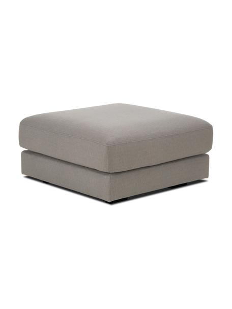 Puf Tribeca, Tapicerka: 100% poliester Dzięki tka, Stelaż: lite drewno sosnowe, Nogi: lite drewno bukowe, lakie, Ciemnoszara tkanina, S 80 x W 40 cm