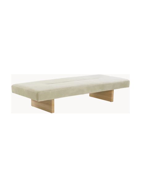 Daybed 3 posti Marylin, Rivestimento: 51% cotone, 49% lino Con , Rivestimento: schiuma, Gambe: legno di pino, Tessuto beige, legno di pino, Larg. 200 x Prof. 80 cm