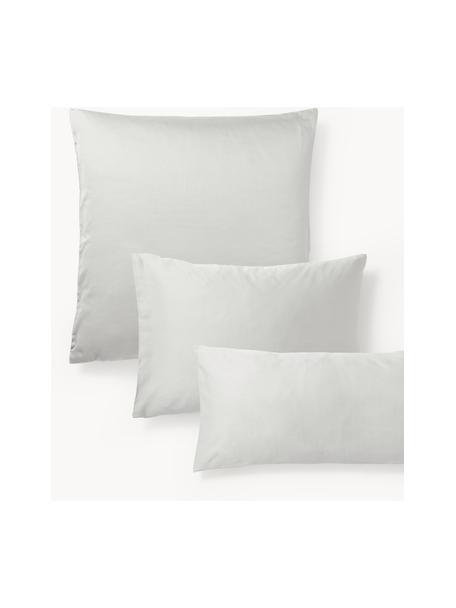 Poszewka na poduszkę z satyny bawełnianej Comfort, Jasny szary, S 70 x D 80 cm