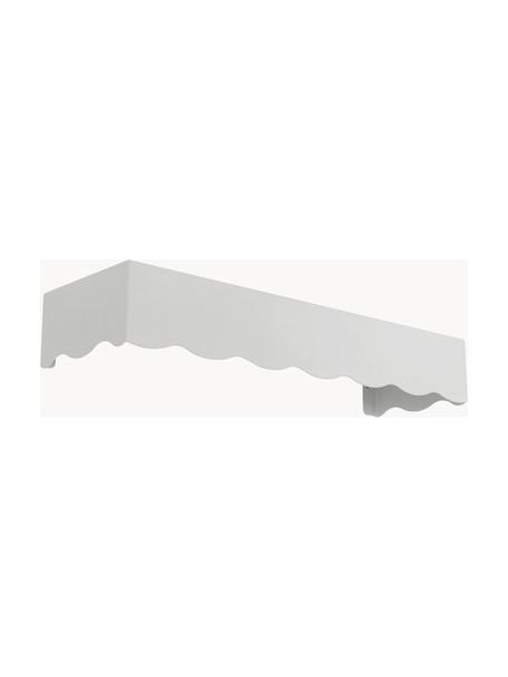 Perchero de pared de metal Waway, Acero con pintura en polvo, Blanco, An 80 x Al 25 cm