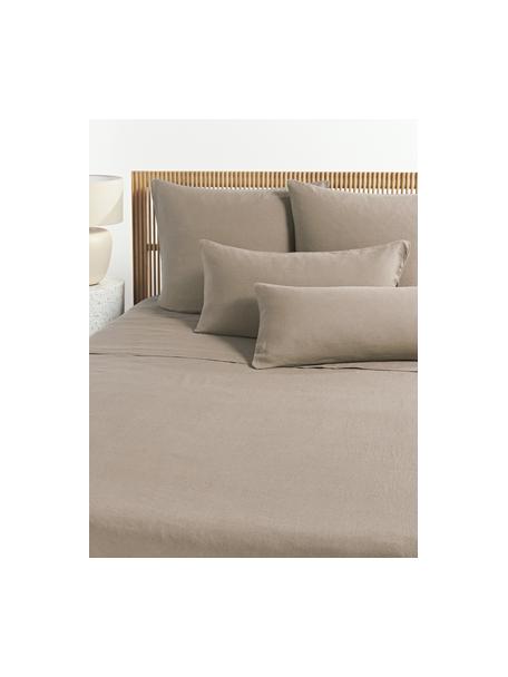 Gewaschenes Leinen-Betttuch Airy, Beige, B 240 x L 280 cm