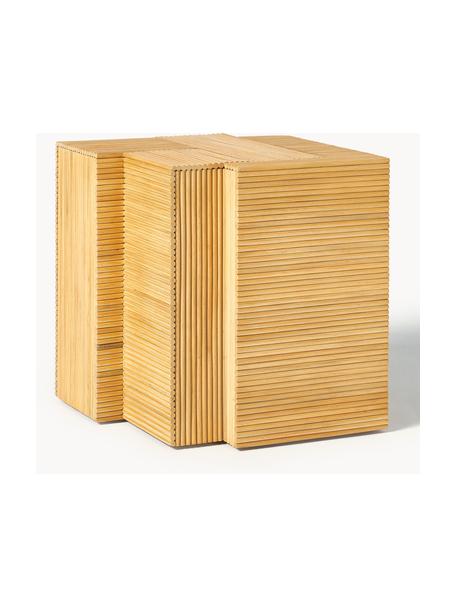 Odkládací stolek Elian, Mahagonové dřevo, Š 45 cm, V 50 cm
