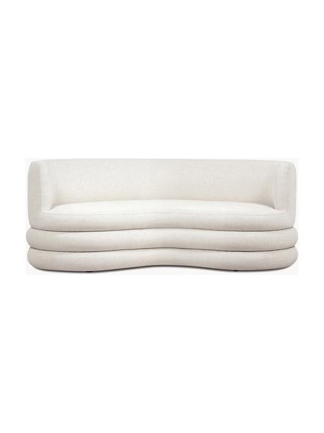 Designer Sofa Solomon (3-Sitzer), Bezug: 56% Viskose, 21% Polyeste, Gestell: Massives Fichtenholz, FSC, Füße: Kunststoff, Webstoff Cremeweiß, B 193 x T 92 cm