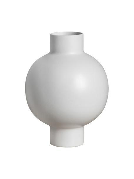 Vase design Oshima, Grès cérame, Blanc, Ø 21 x haut. 28 cm