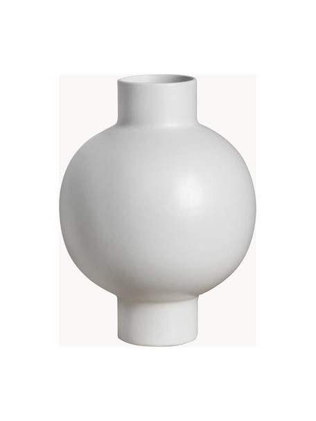 Design-Vase Oshima, H 28 cm, Steingut, Weiss, Ø 21 x H 28 cm