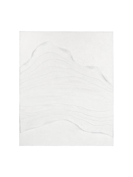 Canvas print Texture, Onderzijde: grenenhout, Wit, B 80 x H 100 cm