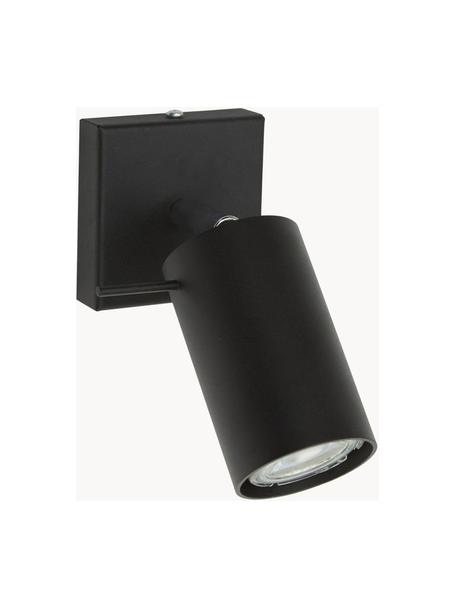 Spot orientable mur et plafond Etna, Noir, larg. 8 x prof. 15 cm