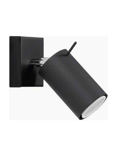 Spot orientable mur et plafond Etna, Noir, larg. 8 x prof. 15 cm