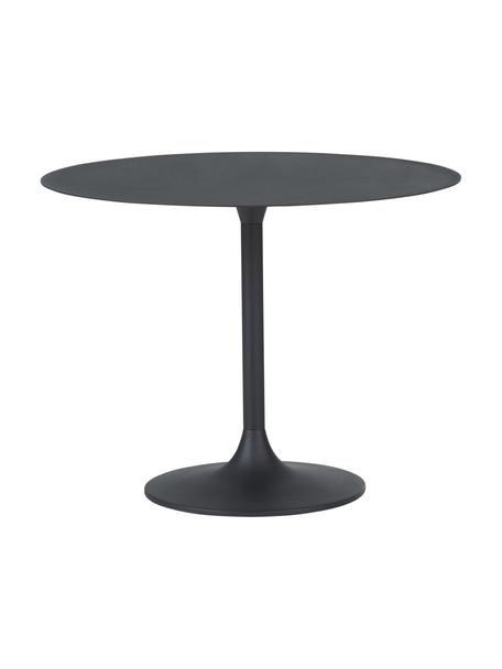 Table basse ronde métal noir Thin, Métal, enduit, Noir, Ø 60 x haut. 47 cm