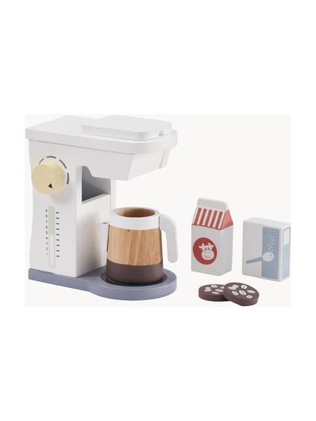 Machine à café en bois Kids' Hub, 5 élém., Contreplaqué, bois Schima, Blanc, multicolore, Lot de différentes tailles