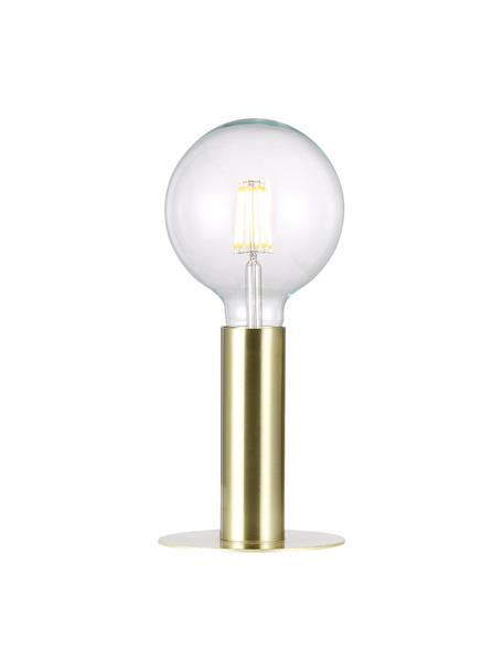 Malá stolová lampa z kovu Dean, Odtiene mosadznej, Ø 13 x V 15 cm