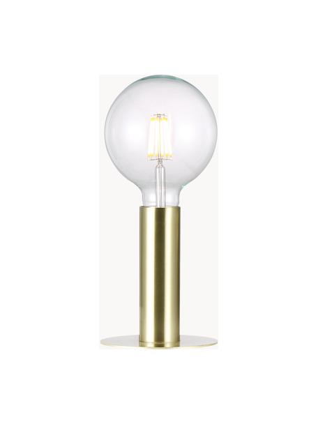 Kleine Tischlampe Dean aus Metall, Messingfarben, Ø 13 x H 15 cm