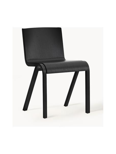Chaise en bois de chêne Ready Dining, Noir, larg. 47 x prof. 50 cm