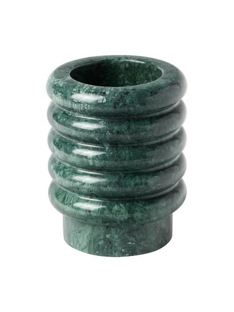 Marmor-Vase Orta, Marmor, Grün, marmoriert, Ø 10 x H 13 cm