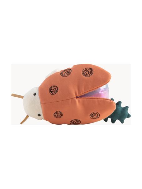 Spieluhr Ladybird, Bezug: 80 % Baumwolle, 20 % Poly, Korallrot, Bunt, B 10 x L 16 cm