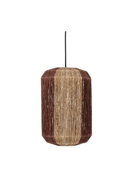 Lampa wisząca z trawy morskiej Tano, Beżowy, brązowy, Ø 27 x W 40 cm