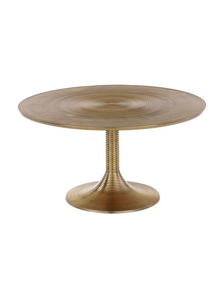 Kulatý konferenční stolek Hypnotising, Lakovaný hliník, Mosazná, Š 77 cm, V 40 cm