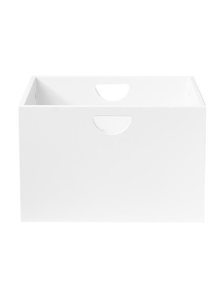 Cassetto Nunila 2 pz, Pannello di fibra a media densità (MDF) laccato, Bianco, Larg. 36 x Alt. 25 cm