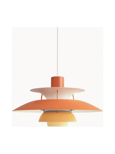 Hanglamp PH 5, verschillende formaten, Lampenkap: gecoat metaal, Diffuser: glas, semi-transparant, Oranjetinten, goudkleurig, Ø 50 x H 27 cm