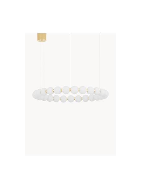 Lampada a sospensione grande con luce regolabile Perla, varie dimensioni, Dorato, bianco, Ø 62 cm