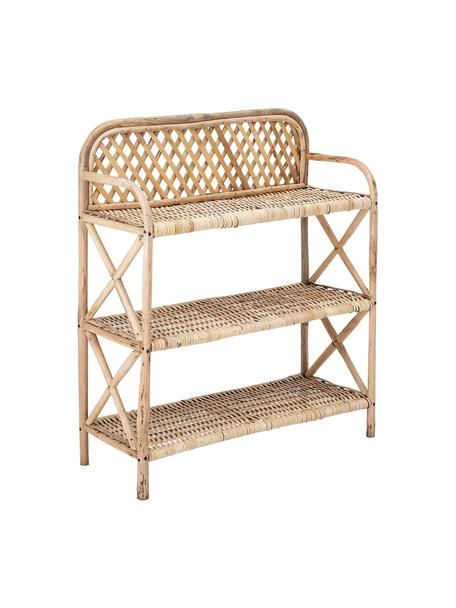 Kleines Standregal Ezra aus Schilfrohr, Schilfrohr, Hellbraun, B 60 x H 70 cm