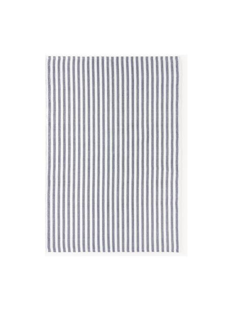 Ručně tkaný interiérový a exteriérový koberec Lyla, 100 % polyester, certifikace GRS, Bílá, tmavě modrá, Š 80 cm, D 150 cm (velikost XS)