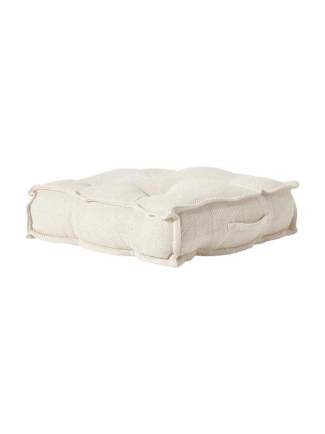 Poduszka podłogowa Rheya, Kremowobiały, S 60 x D 60 cm