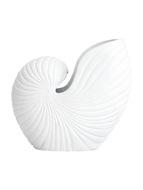Väčší obal na kvetináč z kovu Rakitu, Potiahnutý hliník, Biela, Š 27 , V 25 cm
