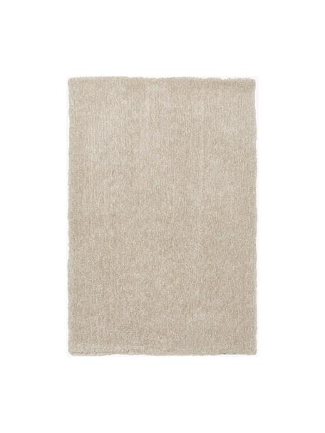 Tappeto melange a pelo lungo soffice Marsha, Retro: 55% poliestere, 45% coton, Beige, Larg. 80 x Lung. 150 cm (taglia XS)