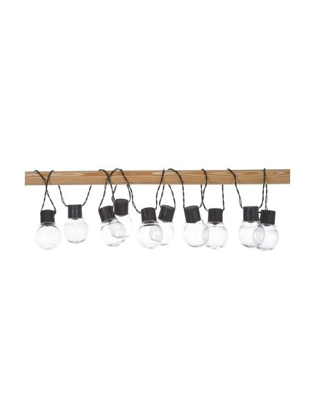 Solar lichtslinger Partaj, 180 cm, 10 lampions, Lampions: kunststof, Zwart, L 180 cm