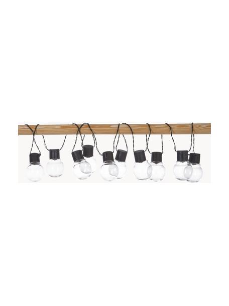 Guirlande lumineuse solaire Partaj, Noir, long. 180 cm, 10 lampions