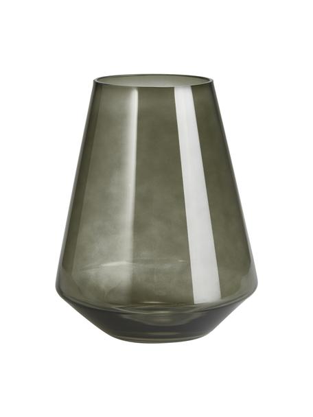 Vase verre gris soufflé bouche Joyce, Verre, Gris, Ø 17 x haut. 21 cm
