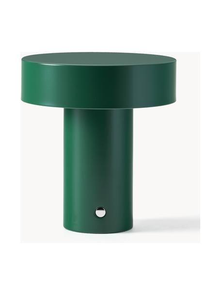 Lampada da tavolo piccola portatile a LED con luce regolabile Kamal, Metallo, Verde scuro, Ø 27 x Alt. 30 cm