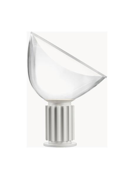 Dimmbare LED-Tischlampe Taccia aus Glas, mundgeblasen, Lampenschirm: Glas, Weiss, Ø 50 x H 65 cm