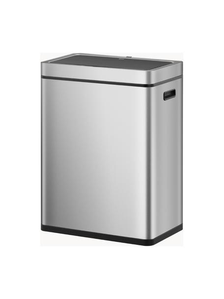 Afvalemmer Mirage met sensorfunctie, 2x 30 L, Houder: roestvrijstaal, geborstel, Zilverkleurig, B 49 x D 31 cm, 60 L