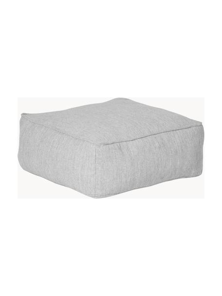 Pouf da esterno Grow, Rivestimento: 100% poliestere, resisten, Tessuto grigio chiaro, Larg. 75 x Alt. 38 cm