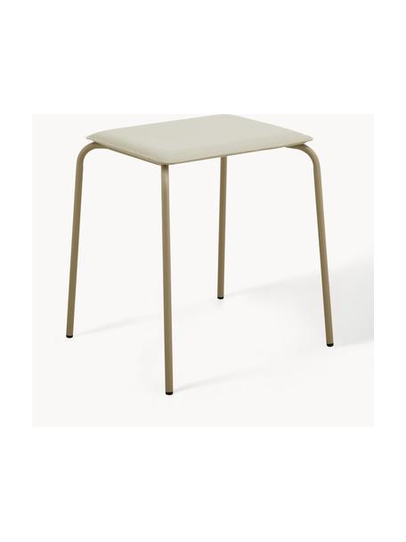 Sgabello Esa, Rivestimento: plastica, Struttura: metallo verniciato a polv, Plastica beige, Larg. 42 x Alt. 46 cm