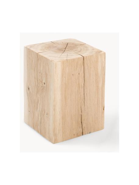 Taburete de madera de roble Block, Madera de roble, Madera de roble, An 29 x Al 40 cm