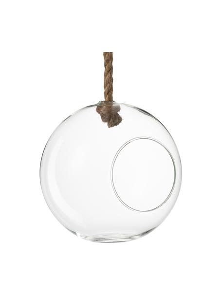 Závěsný květináč  Ball, Transparentní, Ø 22 cm, V 22 cm